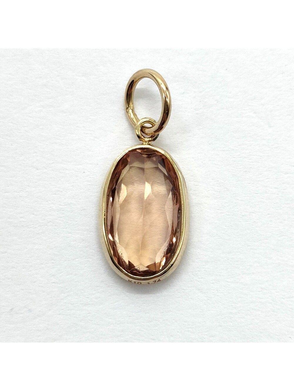 Jewelry Pendant Head Imperial Topaz 1.74ct Gold 4111845